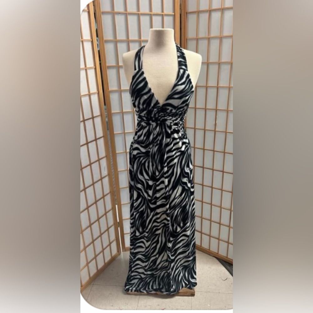 ‎EPILOGUE BLACK N GREY MAXI SUNDRESS